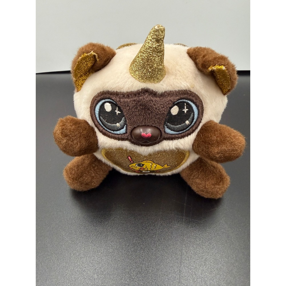 Zuru Rainbocorns Kittycorn Yaxi Siamese Cat Gold Heart Horn Wings Plush